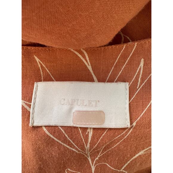 CAPULET X RTR Brown Floral Isalina One-Piece Jumpsuit Size S - Picture 8 of 9